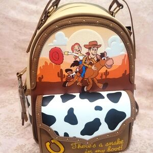 Toy Story Themed Backpack with Woody and Bullseye